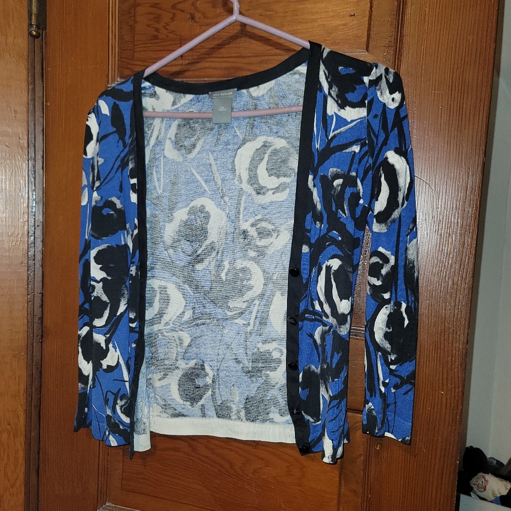 Floral Ann Taylor cardigan